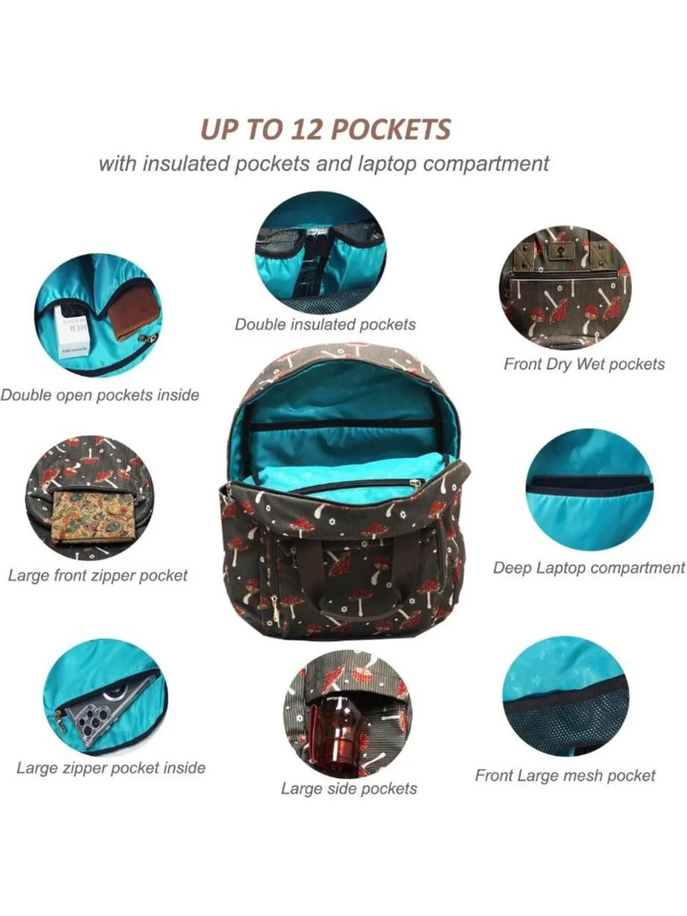 Stylish Large Capacity Diaper Bag Backpack | Multifunctional Baby Travel Pack